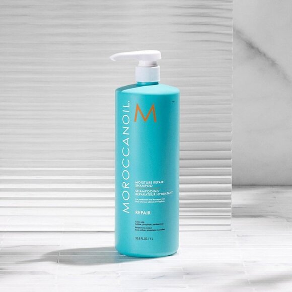New: Moroccanoil Moisture Repair Shampoo (33.8 Fl. Oz.) - Picture 5 of 8